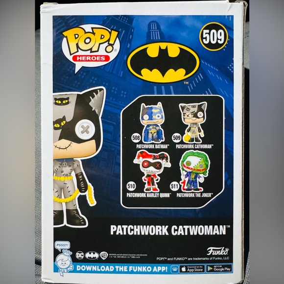 Funko Pop DC Heroes Patchwork CatWoman Vinyl Figure Brand New In Box - Picture 3 of 7
